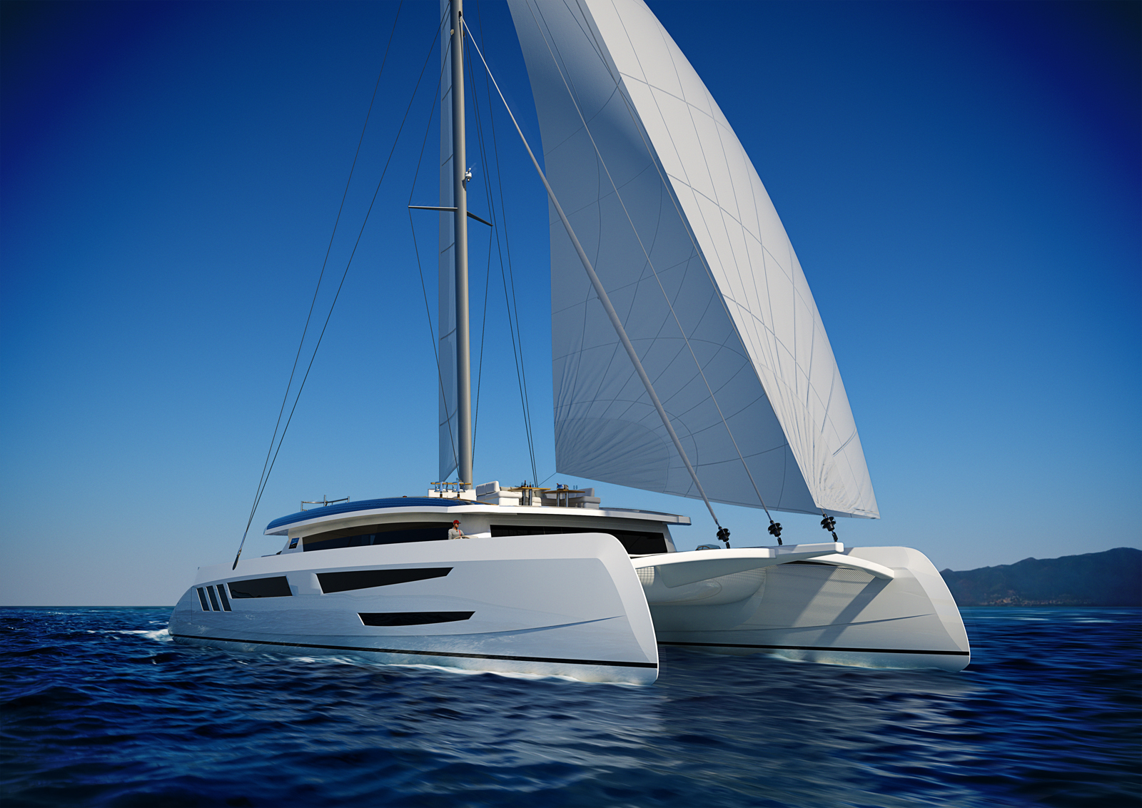 eco yacht catamaran 115'